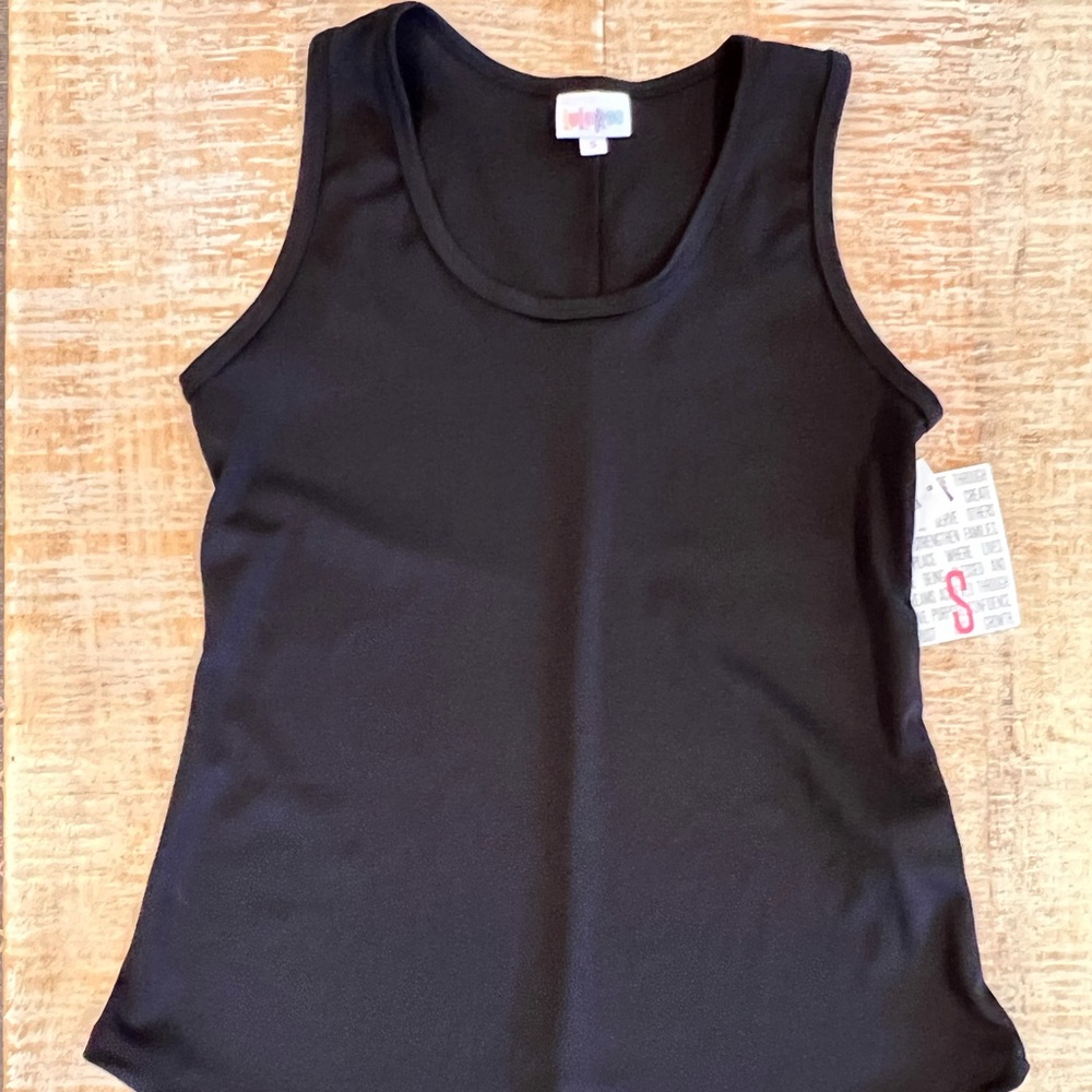 LuLaRoe black tank top, new with tags
